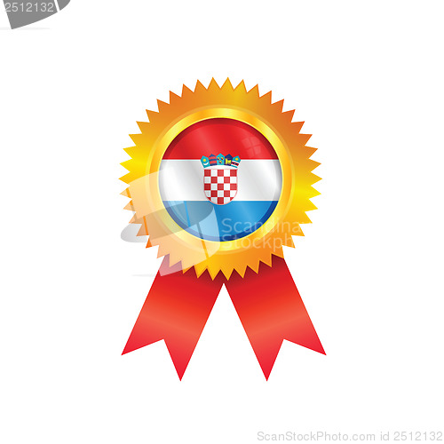 Image of Croatia medal flag
