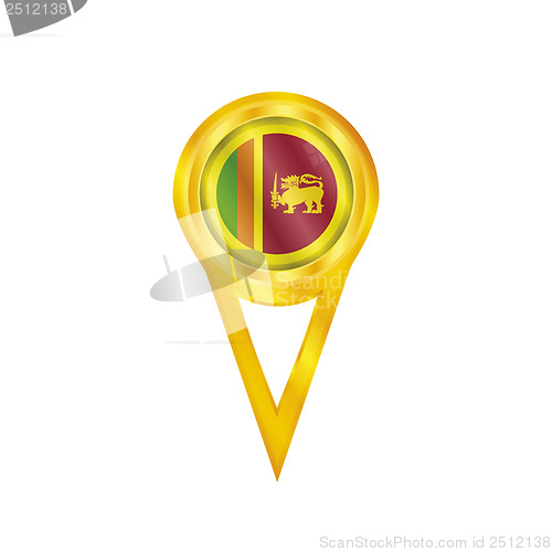 Image of Sri Lanka pin flag