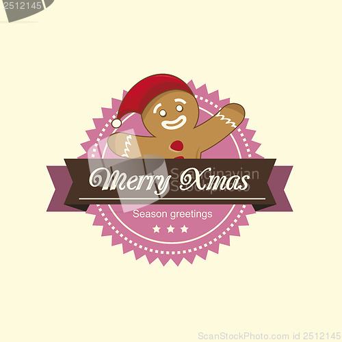 Image of Gingerbread Man christmas label