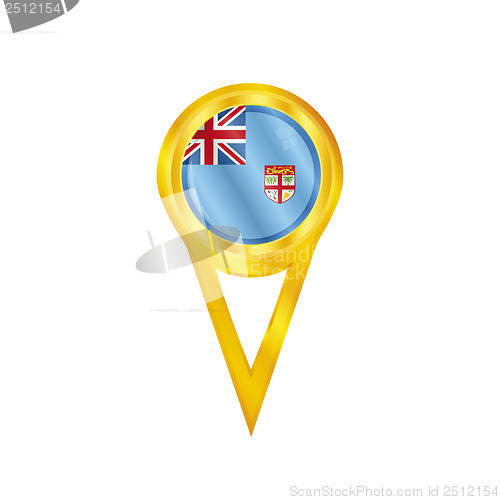 Image of Fiji pin flag