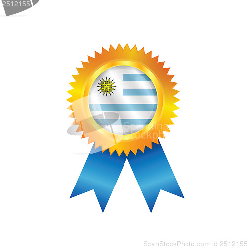Image of Uruguay medal flag