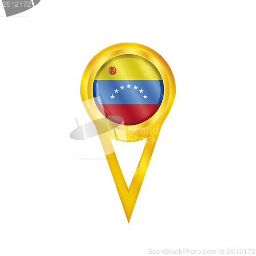 Image of Venezuela pin flag