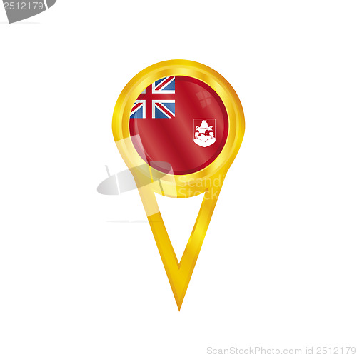 Image of Bermuda pin flag
