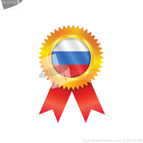 Image of Russia medal flag