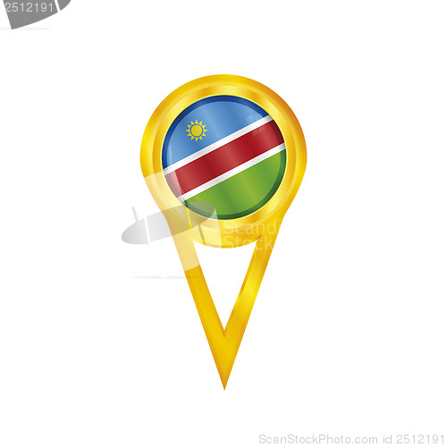 Image of Namibia pin flag