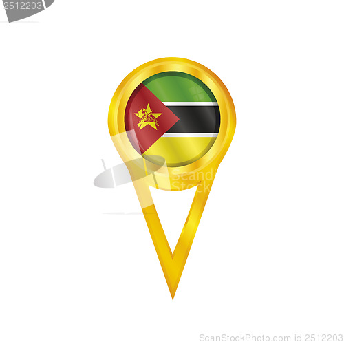 Image of Mozambique pin flag