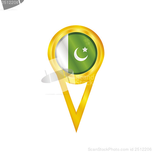 Image of Pakistan pin flag