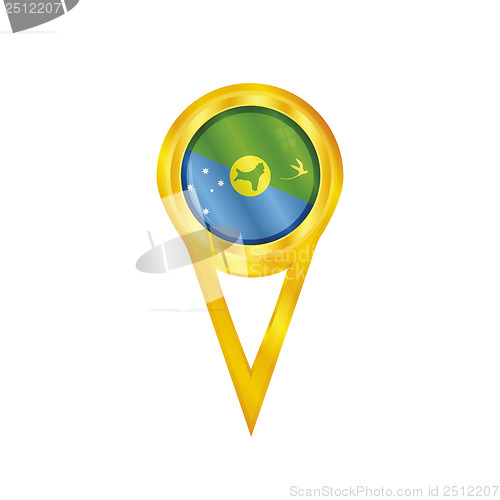 Image of Christmas Island pin flag
