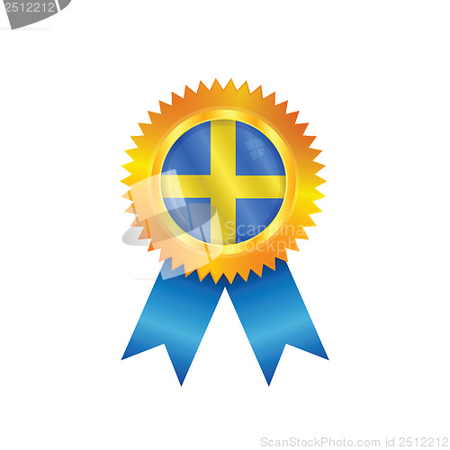 Image of Sweden medal flag