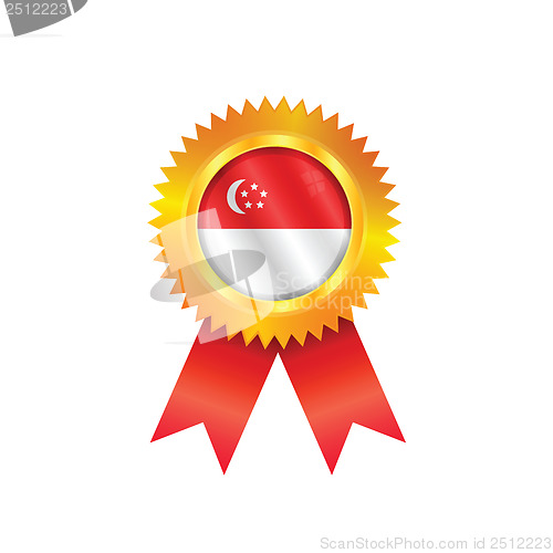 Image of Singapore medal flag