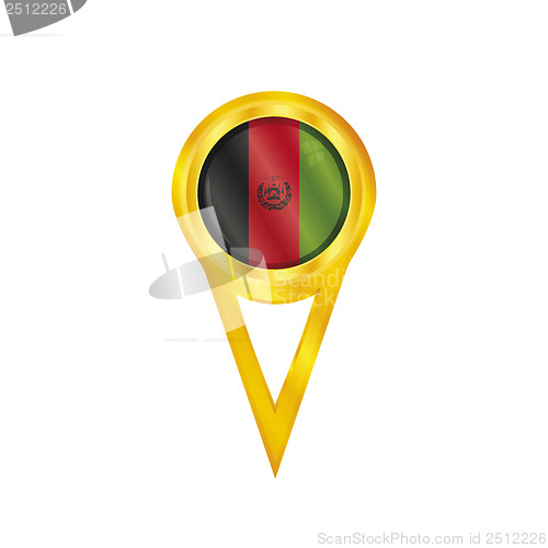 Image of Afghanistan pin flag