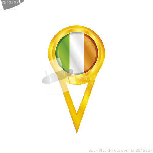 Image of Ireland pin flag