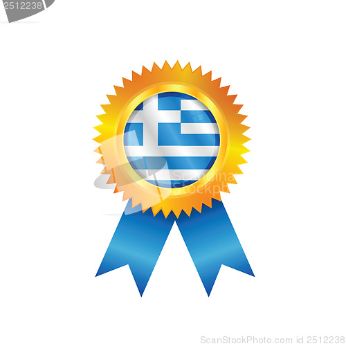 Image of Greece medal flag