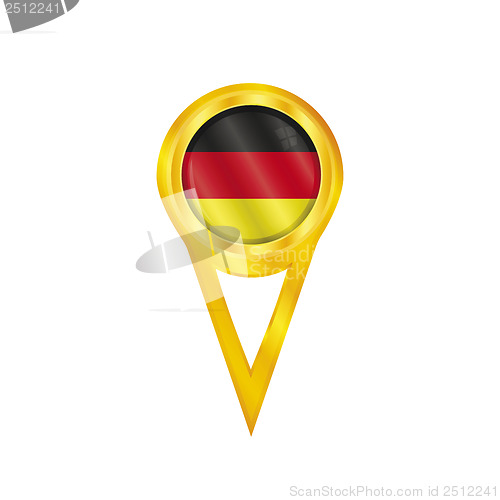 Image of Germany pin flag