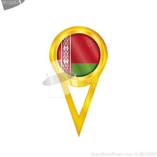 Image of Belarus pin flag