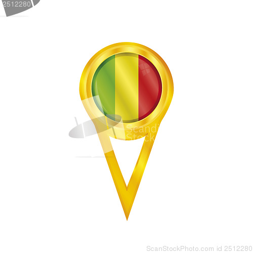 Image of Mali pin flag