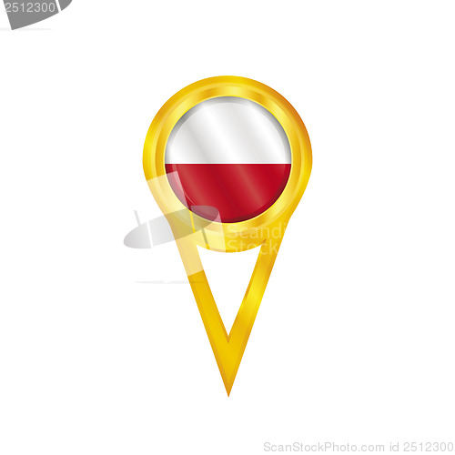 Image of Poland pin flag