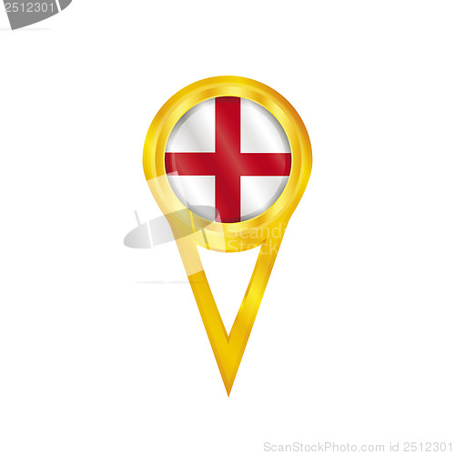 Image of England pin flag