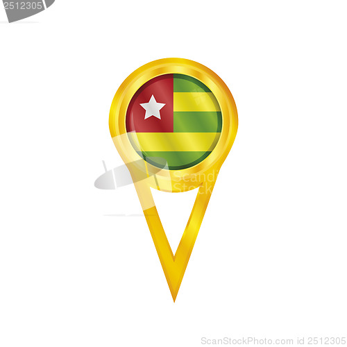 Image of Togo pin flag