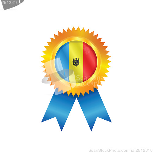 Image of Moldova medal flag