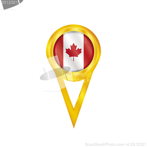 Image of Canada pin flag