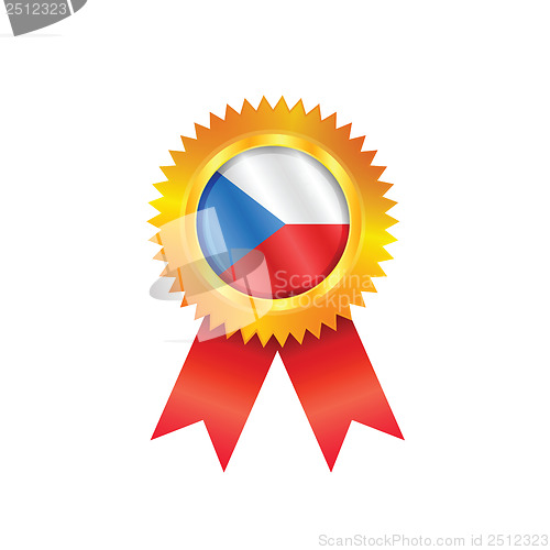 Image of Czech medal flag