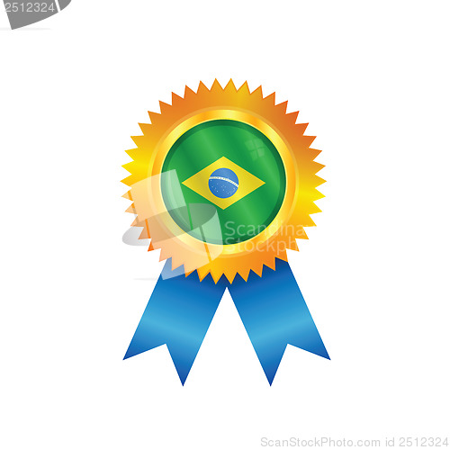 Image of Brazil medal flag