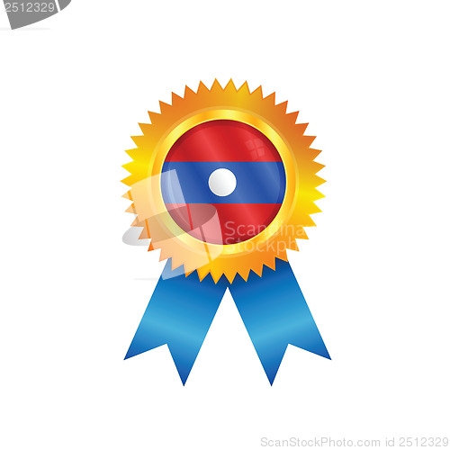 Image of Laos medal flag