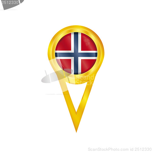 Image of Norway pin flag