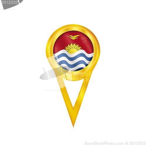 Image of Kiribati pin flag