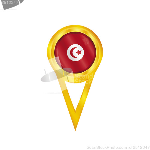 Image of Tunisia pin flag