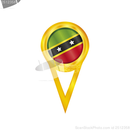 Image of Saint Kitts & Nevis medal flag