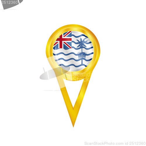 Image of British Indian Ocean pin flag