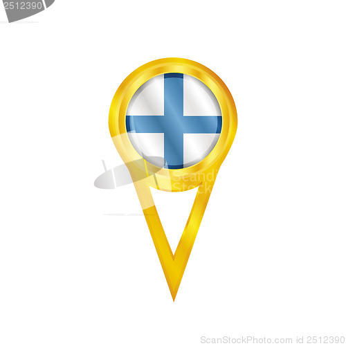 Image of Finland pin flag