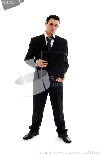 Image of businessman with black folder
