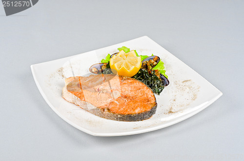 Image of salmon steak