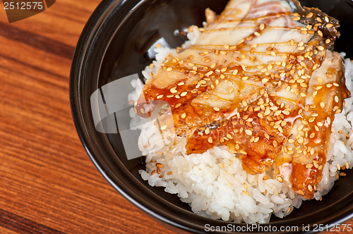 Image of eel with rice