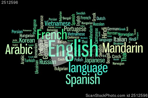 Image of Language word cloud