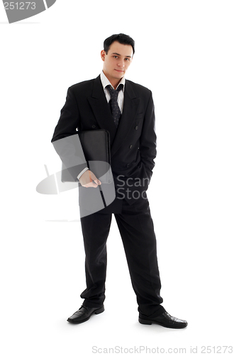 Image of businessman with black folder #3