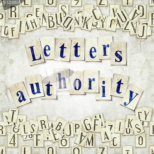 Image of letters authority