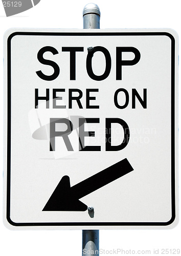 Image of Stop Here On Red