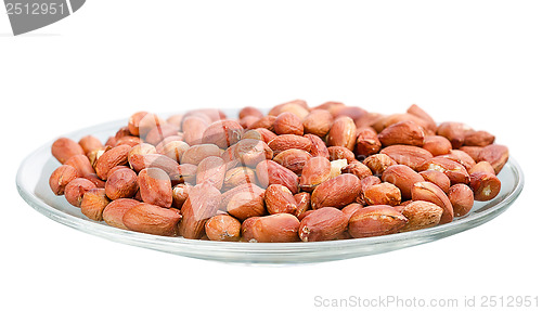 Image of heap of roasted peanuts in a saucer