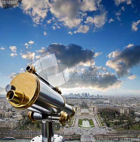 Image of View from the Eiffel Tower at La Defense quarter