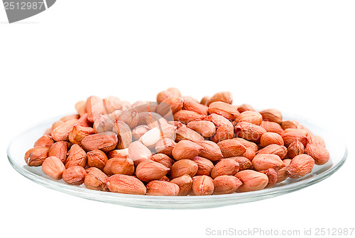 Image of heap of raw peanuts in a saucer