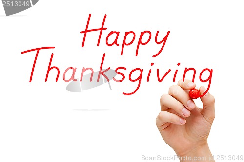 Image of Happy Thanksgiving Red Marker