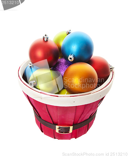 Image of Bulging Basket of Balls with Clipping Path