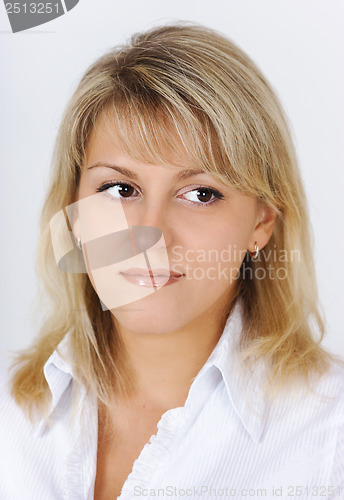 Image of Portrait of a beautiful attractive blonde