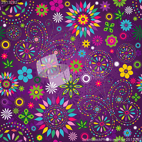 Image of Seamless motley violet pattern