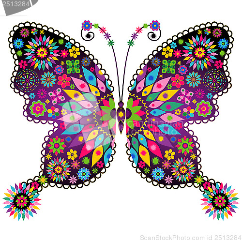 Image of Fantasy vivid vintage butterfly