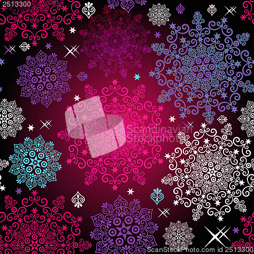 Image of Seamless colorful christmas pattern